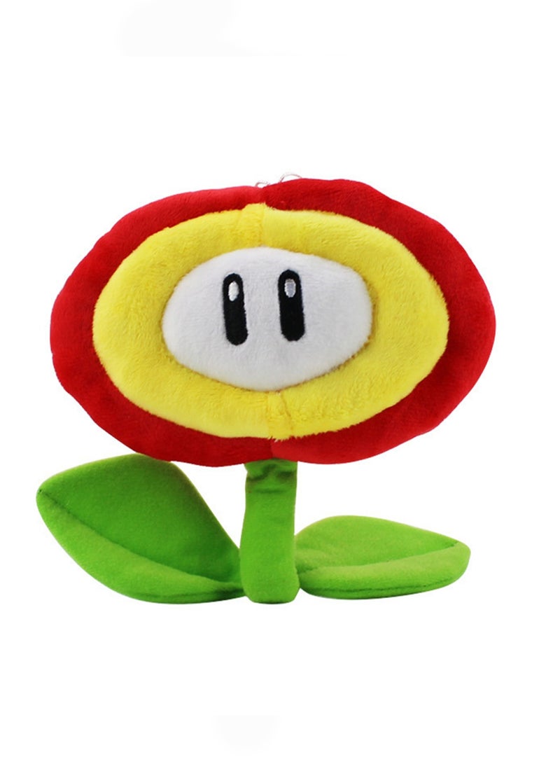 Super Mario Red Flame Flower Plush Doll Toy Children Cute Gift - Image 1